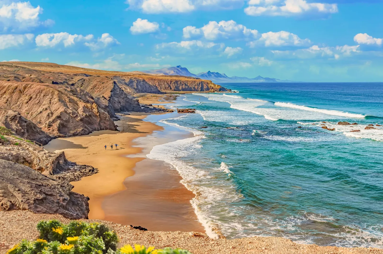Sanddünen und Strand von Fuerteventura